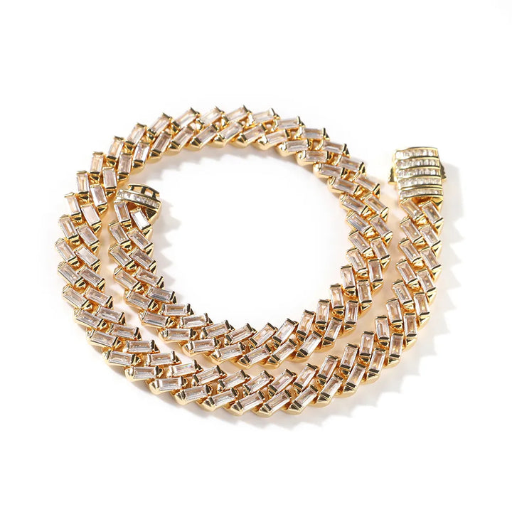 12MM CUBAN LINK BRACELET CZ - nofugazilondon