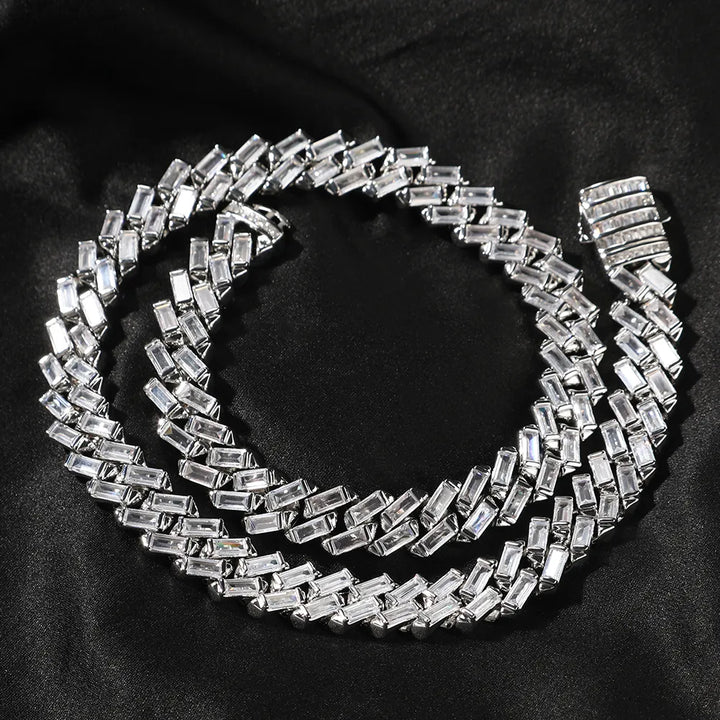 12MM CUBAN LINK BRACELET CZ - nofugazilondon