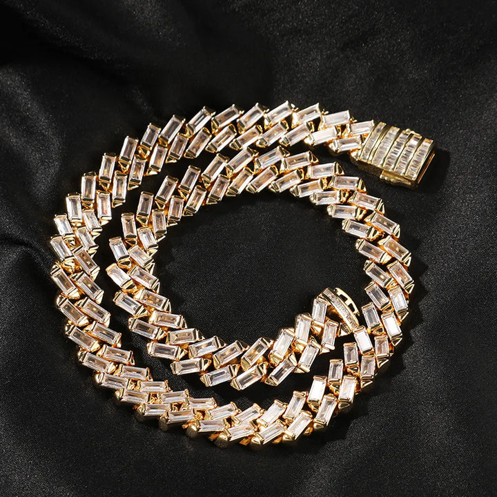 12MM CUBAN LINK BRACELET CZ - nofugazilondon