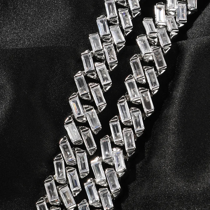 12MM CUBAN LINK BRACELET CZ - nofugazilondon