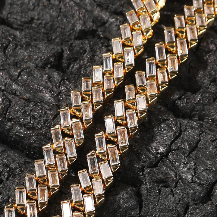 12MM CUBAN LINK BRACELET CZ - nofugazilondon