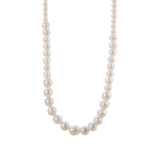 8MM GRADUAL NATURAL PEARL NECKLACE