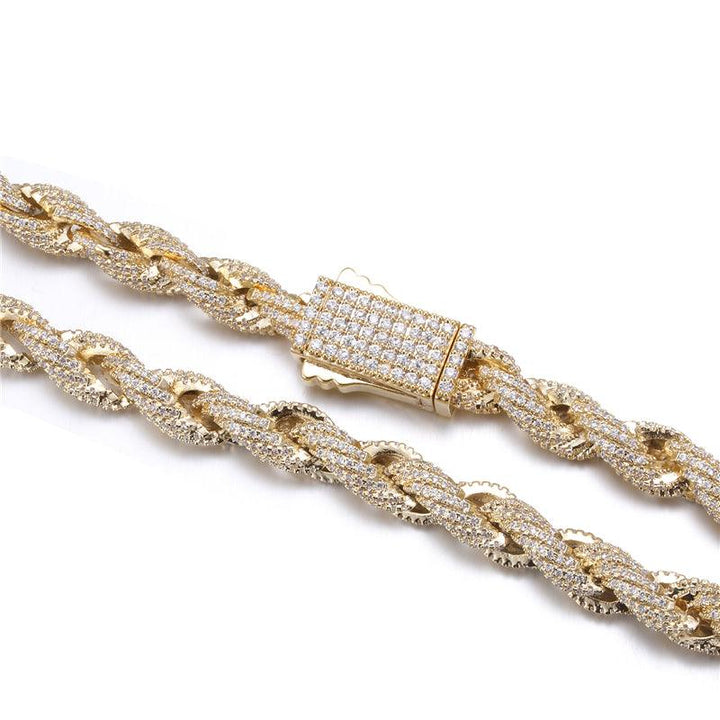 8MM ICED OUT ROPE CHAIN SET - NO FUGAZIâ„¢