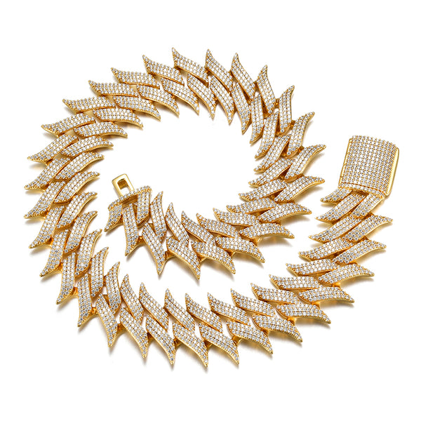 29MM SPIKED CUBAN CHAIN