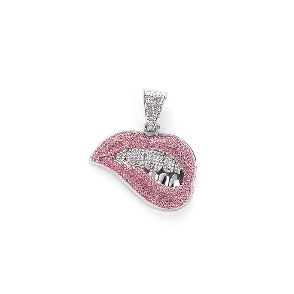 ICED LIP BITE PENDANT